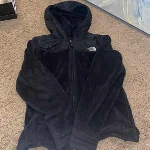 Black North face full zip fleece women’s Medium